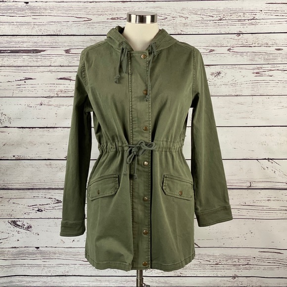 lucky brand hooded utility jacket